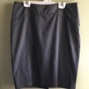 Dark gray pencil skirt